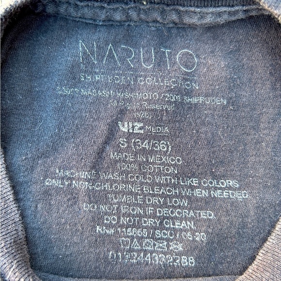 Naruto Black T-shirt- size mens small - Picture 2 of 2
